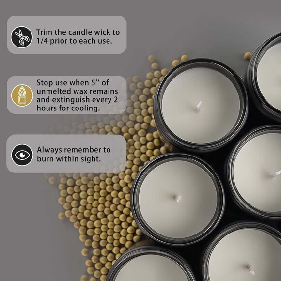 Scented Candles Set | Gifts for Men - 4 Pack Men Candle Set, Masculine Candle, S - Picture 8 of 8